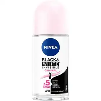 Дезодорант Nivea Clear Невидимий Захист для чорного та білого роликовий для жінок 50 мл-NIVEA