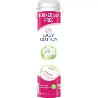 Ватні диски Lady Cotton косметичні 120 шт.-Lady Cotton
