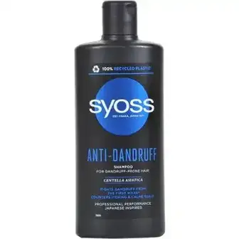 Шампунь Syoss Anti-Dandruff з Центеллою Азіатською для волосся, схильного до лупи 440 мл-Syoss