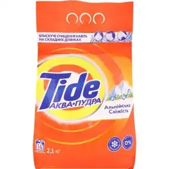 Пральний порошок Tide Альпійська свіжість Аква-пудра автомат 2.1 кг-Tide