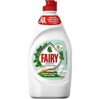 Засіб для миття посуду Fairy Sensitive Чайне дерево та м'ята 450 мл-Fairy