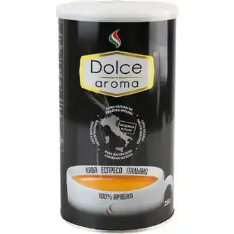 Кава Dolce Aroma 100% Arabica мелена 250 г-Dolce Aroma