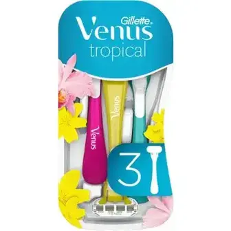 Одноразові станки для гоління Simply Tropical жіночі 3 шт.-Gillette