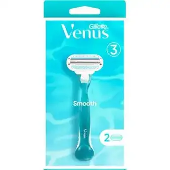 Станок для гоління Gillette Venus Smooth 3 жіночий + 2 картриджі-Gillette