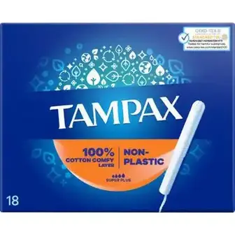 Тампони гігієнічні Tampax Super Plus Duo з аплікатором 18 шт-Tampax