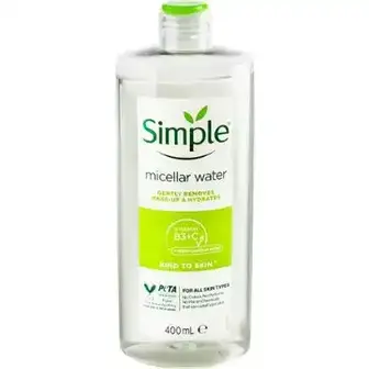 Міцелярна вода Simple Micellar Water Vitamin B3+C 400 мл-Simple