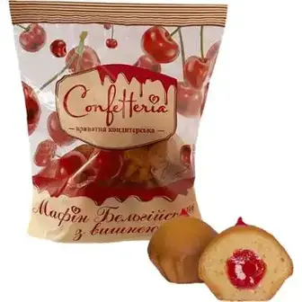Мафiн Confiterri з наповнювачем вишня ваговий-Confiterri