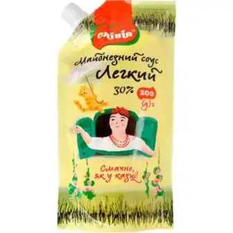 Майонезний соус Olivia Легкий 30% 300 г-Olivia