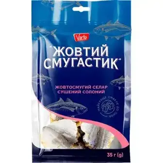 Смугастик Varto жовтий солоно-сушений 35 г-Varto