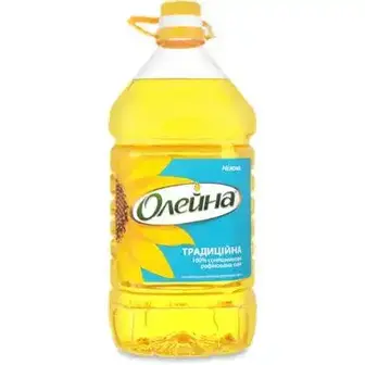 Олія соняшникова Олейна Традиційна рафінована 3 л-Олейна