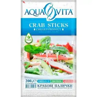 Крабові палички Aqua Vita охолоджені 200 г-Aqua Vita