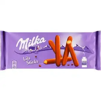 Печиво Milka Lila Sticks пісочне в молочному шоколаді 112 г-Milka