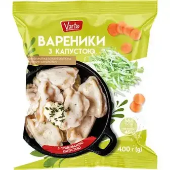 Вареники Varto з капустою 400 г-Varto