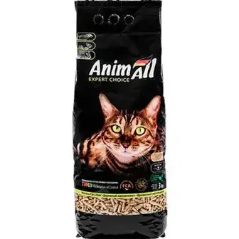 Наповнювач AnimAll деревинний для котячих туалетів 3кг-AnimAll