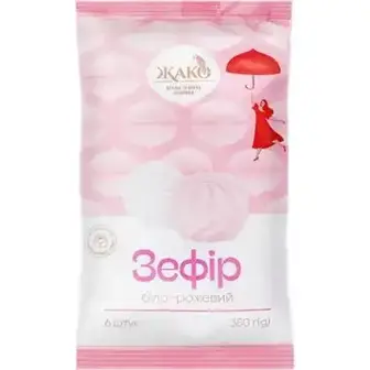 Зефір Жако Біло-рожевий 350 г-Жако