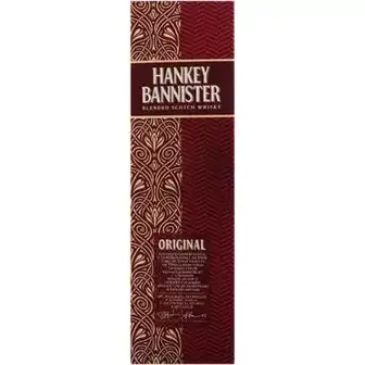 Віскі Hankey Bannister Original купажований 3 роки витримки 40% 0.7 л-Hankey Bannister