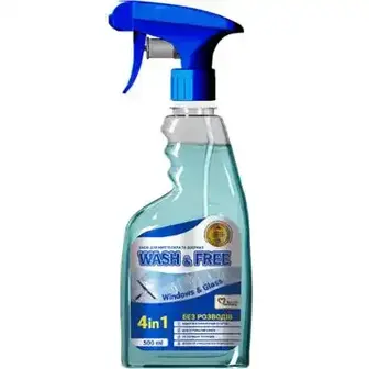 Засіб Wash&Free для миття скла та дзеркал 500 мл-Wash & Free