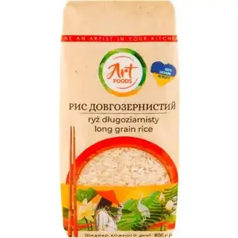 Рис Довгозернистий Art Foods 800г-Art Foods