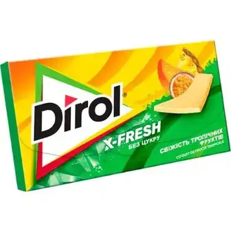 Гумка жувальна Dirol X-fresh свіжість тропічних фруктів 13,5 г-Dirol
