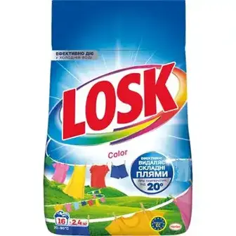 Пральний порошок Losk Color 2.4 кг-Losk