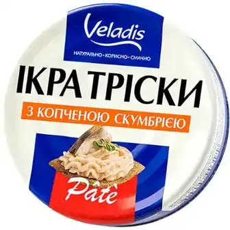 Ікра тріски Veladis Pate з копченою скумбрією 100 г-Veladis