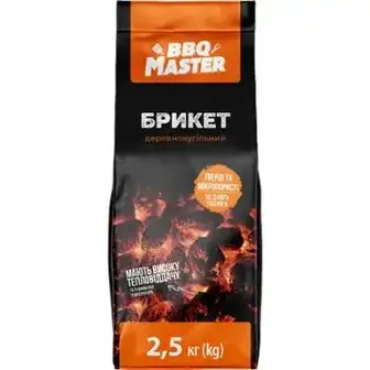 Брикет деревновугільний BBQ Master 2,5 кг-BBQ Master