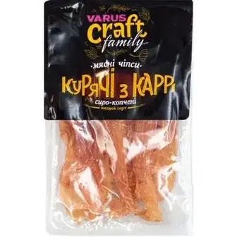 Чіпси Varus craft family Курячі з карі м'ясні вагові-Без TM