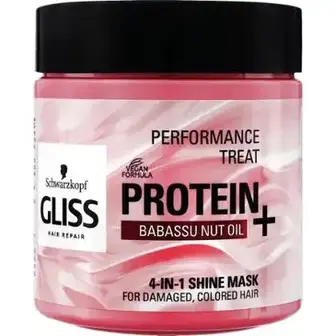 Маска для волосся Gliss Kur Performance Treat Protein+ для пошкодженого та фарбованого волосся 400 мл-GLISS