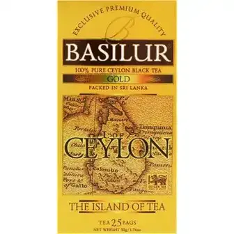 Чай чорний Basilur Золотий 25 шт по 2 г-Basilur