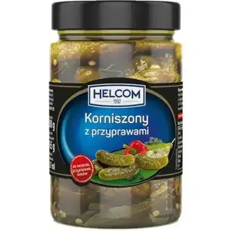 Корнішони Helcom з прянощями 300 г-Helcom
