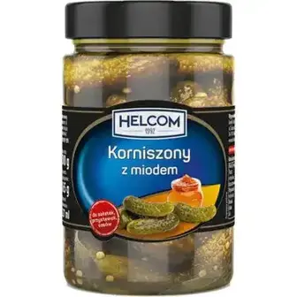 Корнішони Helcom з медом 300 г-Helcom