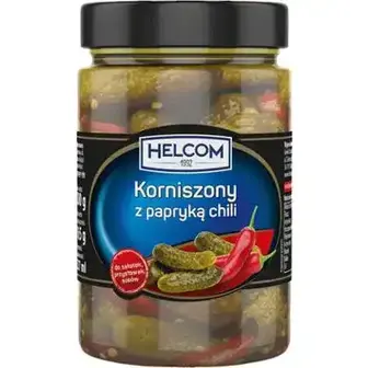Корнішони Helcom з чилі 300 г-Helcom