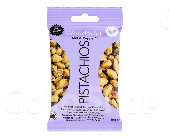 Фісташки Wonderful Pistachios смажені солоні очищені