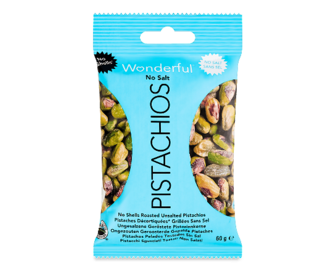 Фісташки Wonderful Pistachios смажені несолоні очищені