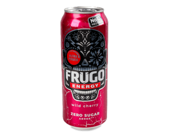 Напій енергетичний Frugo Wild Cherry газований з/б (0,5л)