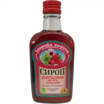 Сироп Здорова Родина шипшина, меліса, ехiнацея 200 мл-Здорова родина