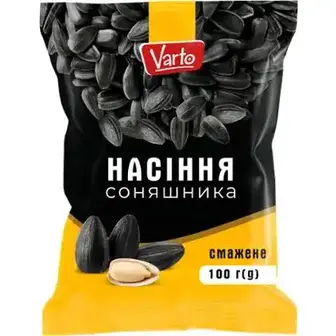 Насіння соняшника Varto смажене 100 г-Varto