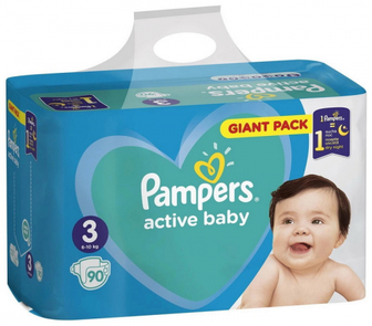 Підгузники-трусики Pampers Active Baby Midi 3 6-10 кг 90шт.