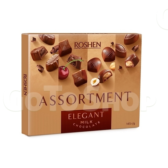 Цукерки 145г Рошен Assortment  Elegant молочний шоколад 