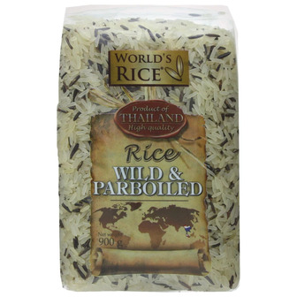 Рис World's Rice Дикий + Парбоілд, 900 г