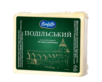 Сир Bonfetto Подільський 45% (100г)