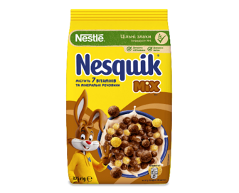 Сніданок сухий Nesquik Mix з вітамінно-мінеральними речовинами 375г