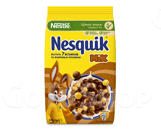 Сніданок сухий Nesquik Mix з вітамінно-мінеральними речовинами 375г