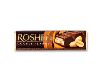 Батон Roshen Double peanuts молоч-шоколадний з арахісом 39г