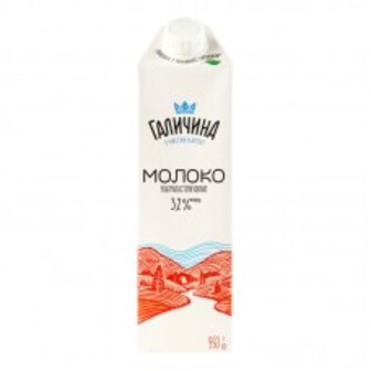Молоко 3.2% Tga 950Г Галичина