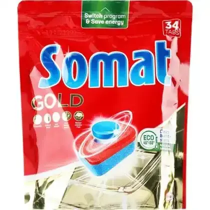 Таблетки для посудомийних машин Somat Gold для миття посуду 34 шт-Somat