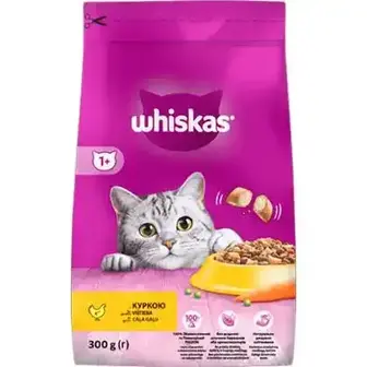 Корм для котів Whiskas сухий з куркою 300 г-Whiskas