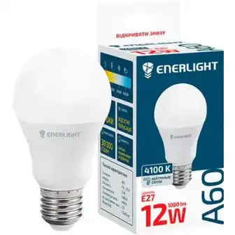 Світлодіодна лампа Enerlight A60 12Вт 4100K E27-Enerlight
