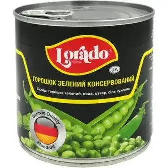 Горошок Lorado консервований 420 г-Lorado