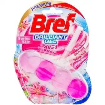 Блок туалетний Bref Brilliant Gel All in 1 Весняний дощ підвісний 42 г-Bref